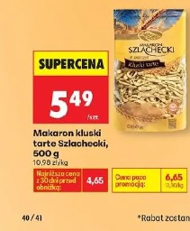 Makaron kluski tarte Szlachecki