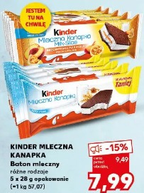 KINDER MLECZNA KANAPKA Baton mleczny