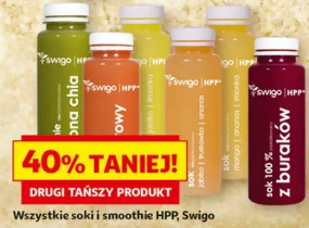 Wszystkie soki i smoothie HPP, Swigo