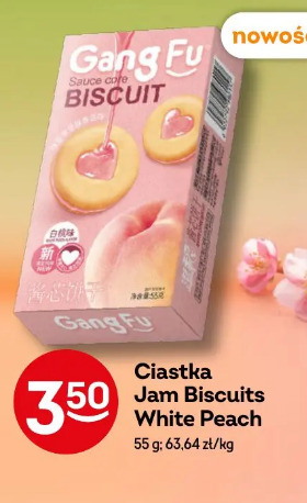 Ciastka Jam Biscuits White Peach