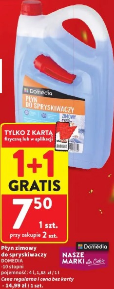 Płyn zimowy do spryskiwaczy Domedia
