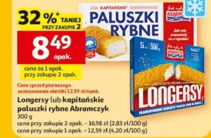 Longersy lub kapitańskie paluszki rybne Abramczyk