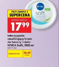 Intensywnie nawilżający krem do twarzy i ciała Nivea Soft, 300 ml