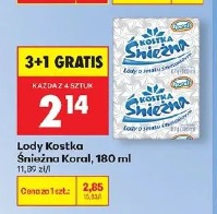 Lody Kostka Śnieżna Koral