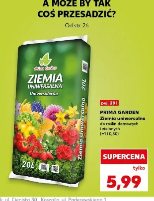 Prima Garden Ziemia uniwersalna do roślin domowych i zielonych