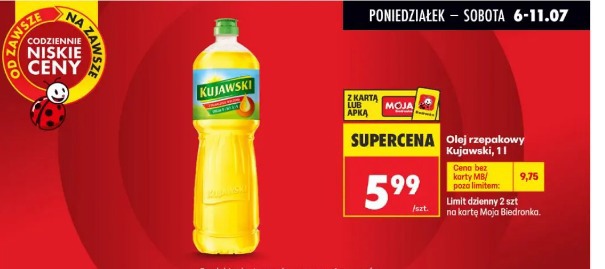 Olej rzepakowy Kujawski 1 l