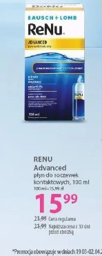 Renu Advanced płyn do soczewek kontaktowych 100 ml
