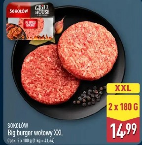 Sokołów Big burger wołowy XXL