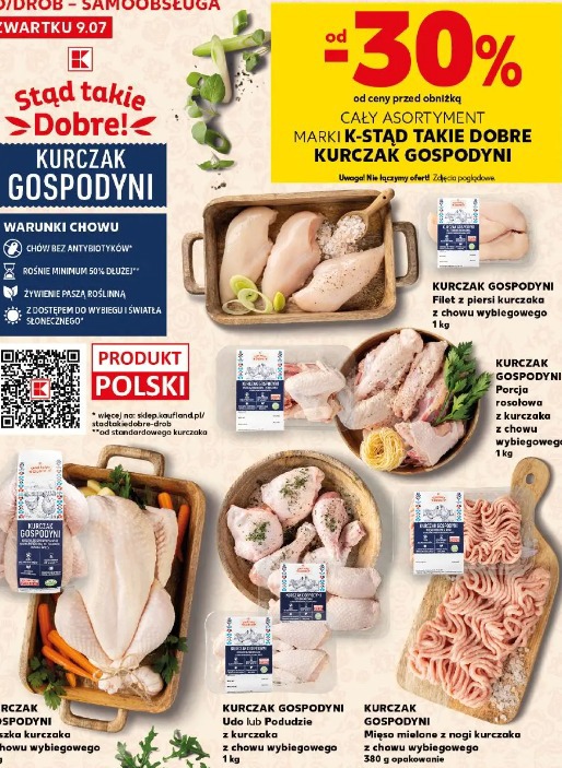 K-Stąd Takie Dobre Kurczak Gospodyni mięso mielone z nogi kurczaka z chowu wybiegowego