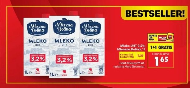 Mleko UHT 3,2% Mleczna Dolina