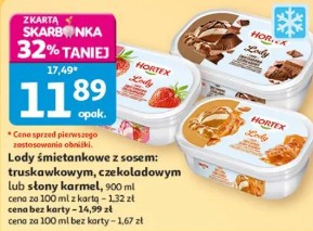 Lody śmietankowe z sosem Hortex
