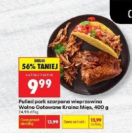 Pulled pork szarpana wieprzowina Wolno Gotowane Kraina Mięs