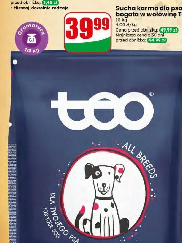 Sucha karma dla psa bogata w wołowinę Teo