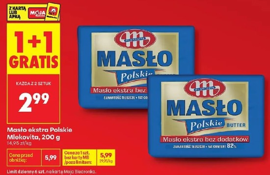 Mlekovita masło ekstra polskie
