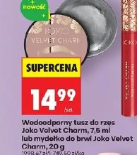 Wodoodporny tusz do rzęs Joko Velvet Charm lub mydełko do brwi Joko Velvet Charm