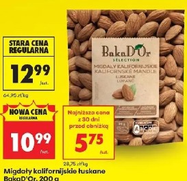 Migdały kalifornijskie łuskane BakaD'Or, 200 g