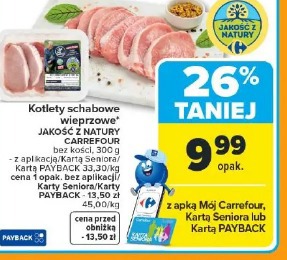 Kotlety schabowe wieprzowe JAKOŚĆ Z NATURY CARREFOUR