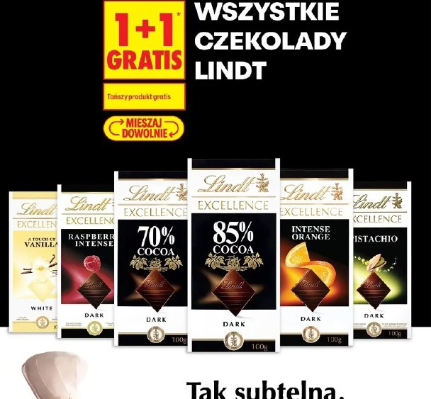 Wszystkie czekolady Lindt