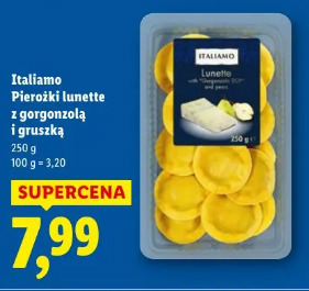 Italiamo Pierożki lunette z gorgonzolą i gruszką