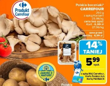 Polskie boczniaki Carrefour