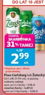 Piwo Carlsberg lub Żatecky