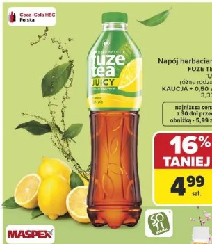 Fuze Tea napój herbaciany 1,5 l różne rodzaje