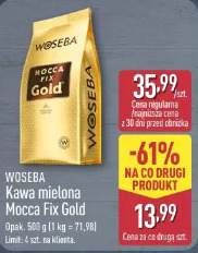 Woseba Kawa mielona Mocca Fix Gold