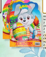 Kolorowanka Wielkanoc z barankiem, zającem z naklejkami 2 rodzaje