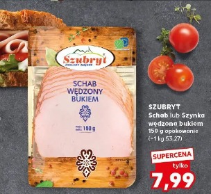 Szubryt Schab lub Szynka wędzona bukiem