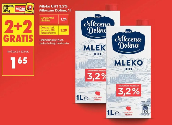 Mleko UHT 3,2% Mleczna Dolina