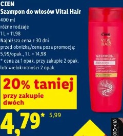 Cien Szampon do włosów Vital Hair