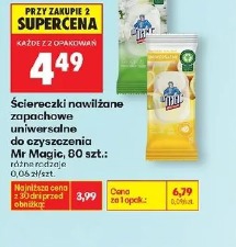 Mr Magic ściereczki nawilżane zapachowe uniwersalne do czyszczenia Mr Magic, 80 szt.