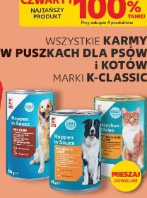 Wszystkie karmy w puszkach dla psów i kotów marki K-Classic