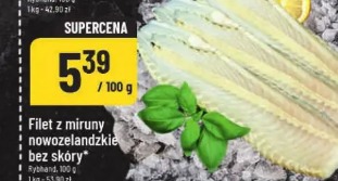 Filet z miruny nowozelandzkiej bez skóry