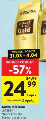 Kawa mielona WOSEBA Mocca Fix Gold