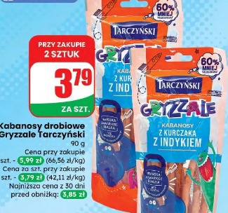 Kabanosy drobiowe Gryzzale Tarczyński