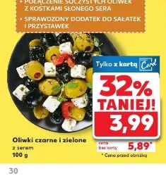 Oliwki czarne i zielone z serem