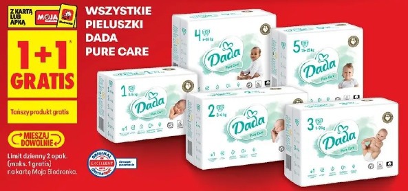Wszystkie pieluszki Dada Pure Care