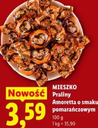 Mieszko Praliny Amoretta o smaku pomarańczowym