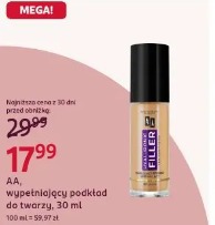 AA, wypełniający podkład do twarzy