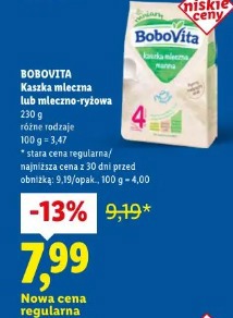Bobovita Kaszka mleczna lub mleczno-ryżowa