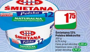 Śmietana 12% Polska Mlekovita