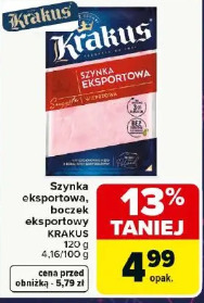 Szynka eksportowa, boczek eksportowy KRAKUS