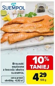 Brzuszki wędzone z łososia ekstra SUEMPOL