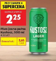 Piwo jasne pełne Kustosz Lager