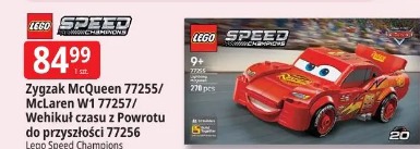 Zygzak McQueen 77255/McLaren W1 77257/Wehikuł czasu z Powrotu do przyszłości 77256 Lego Speed Champions