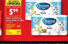 Papier toaletowy Queen Biały