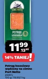 Pstrąg łososiowy wędzony na zimno Port Netto