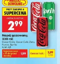 Napój gazowany Coca-Cola, Coca-Cola Zero, Fanta, Sprite