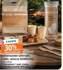 Jednorazowe talerzyki, kubki, sztućce HOMESIDE